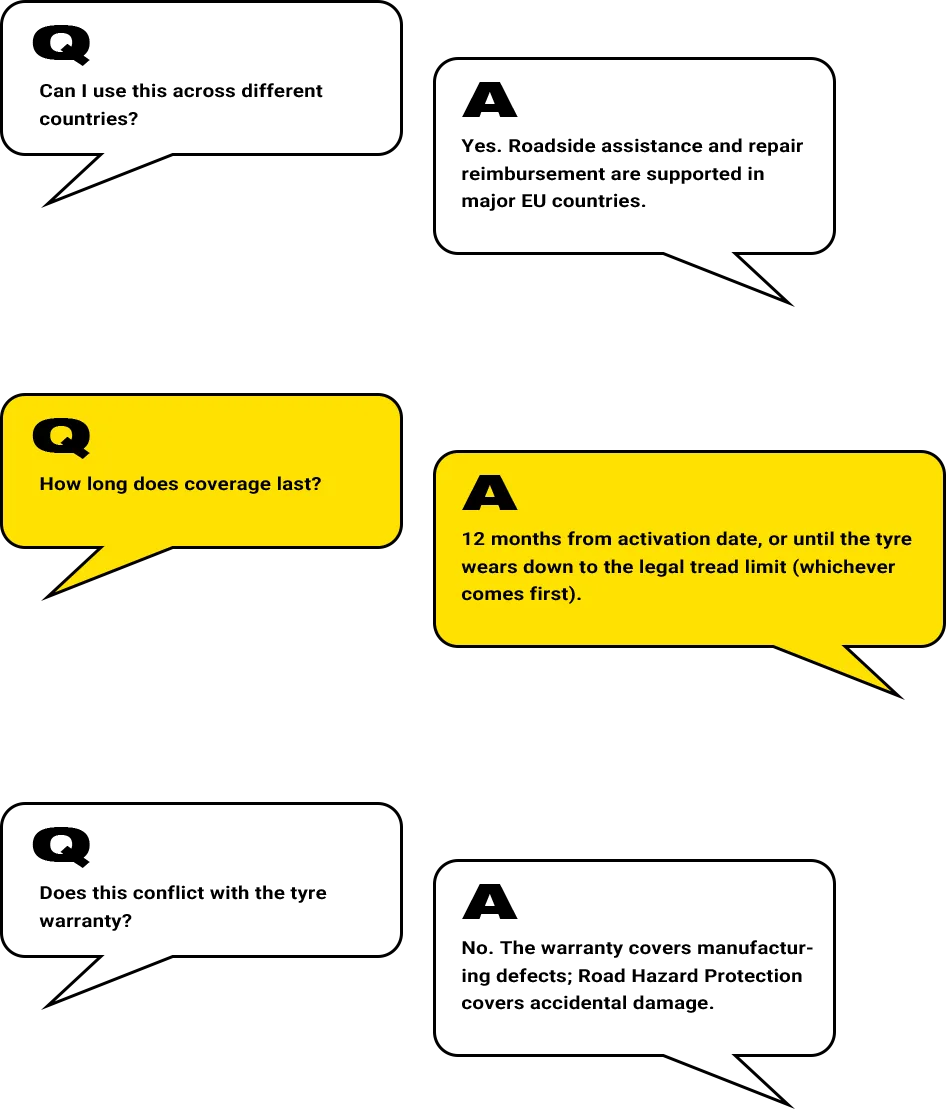 FAQ - Road Hazard Protection